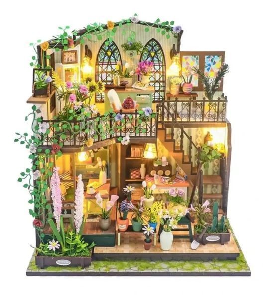 3D Румбокс DIY Darcy Flower House Дом в цветах + Пылезащитный купол M2322Z 2917770351905 фото
