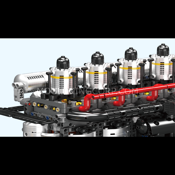 Конструктор Mould King 10209 Рядний шестициліндровий двигун авіаносця, 3222 деталей 2917770357327 фото