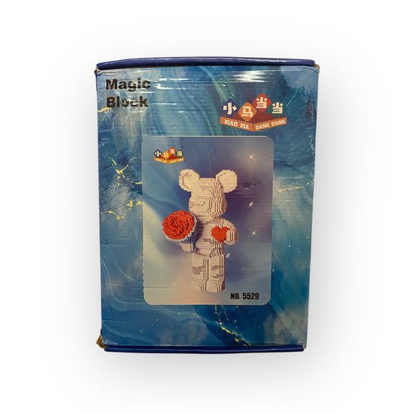 Конструктор Magic Blocks Ведмежатко Bearbrick, 3D-модель із 12800 деталей, 55 см 2994250325823 фото