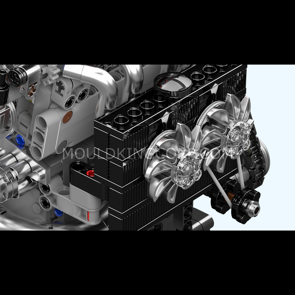 Конструктор Mould King 10234 Моторизованный двигатель VTEC, 772 деталей 10234 2917770357167 фото