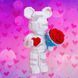 Конструктор Magic Blocks Ведмежатко Bearbrick, 3D-модель із 12800 деталей, 55 см 2994250325823 фото 1