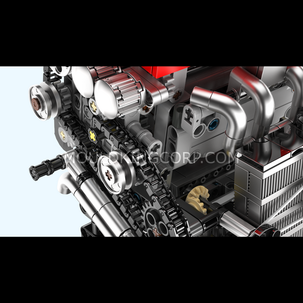 Конструктор Mould King 4G63T Turbocharged Inline-Four &mdash; модель турбированного двигателя Mitsubishi 4G63T (10235) 2917770357150 фото