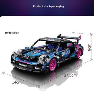 Конструктор Lele Brother PORSCHE 911 CyberPunk 540 деталей 2917770347816 фото