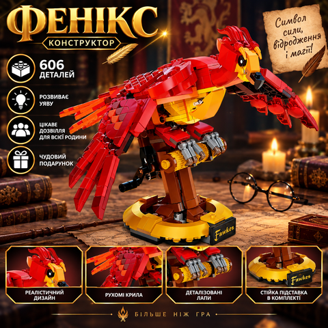 Конструктор фенікс Фоукс Harry Potter 606 деталей 2917770349926 фото