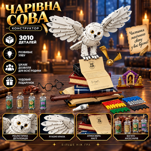 Конструктор Harry Potter Символи Гоґвортсу, 3010 деталей 2917770350908 фото