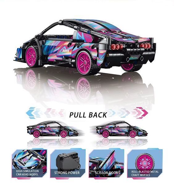 Конструктор Lele Brother Lamborghini Sian FKP CyberPunk, 586 деталей 2917770347892 фото