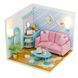 3D Румбокс DIY House &laquo;Солнечная гостиная&raquo;+ Пылезащитный купол S2004 2917770351301 фото 1