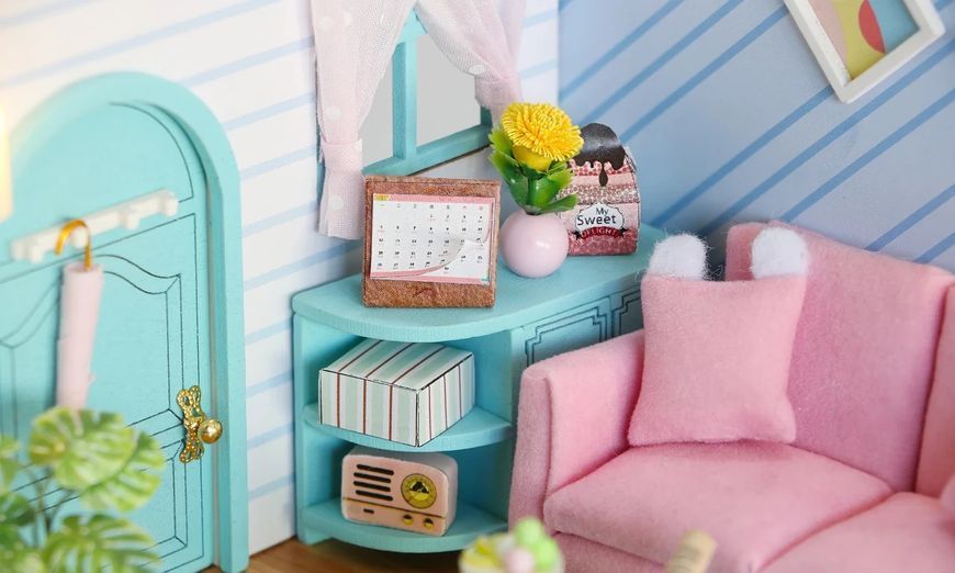 3D Румбокс DIY House &laquo;Солнечная гостиная&raquo;+ Пылезащитный купол S2004 2917770351301 фото