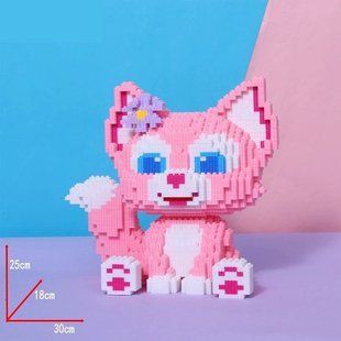 Конструктор Magic Blocks Кошка, мини-блоки, 3D-модель из 1895 деталей, 25 см (LS6098) 2994250326011 фото