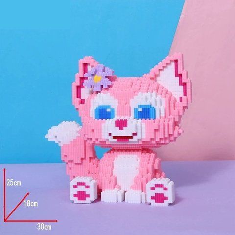 Конструктор Magic Blocks Кошка, мини-блоки, 3D-модель из 1895 деталей, 25 см (LS6098) 2994250326011 фото