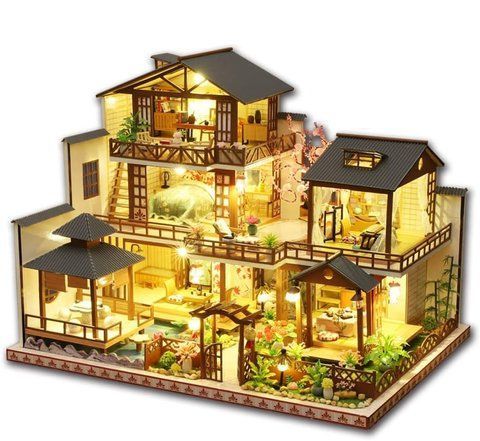 3D Румбокс DIY японский деревянный кукольный домик + Пылезащитный купол P008-B 2917770350182 фото