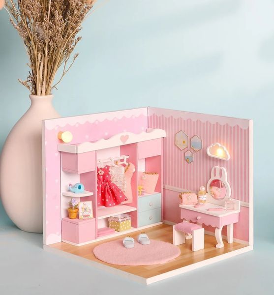 3D Румбокс DIY House &laquo;Мятный уют&raquo;+ Пылезащитный купол (S2011) 2917770351424 фото