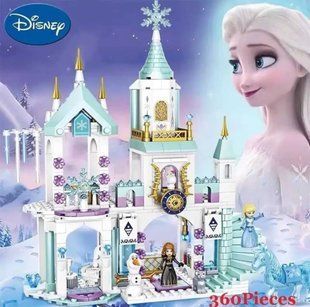 Конструктор для дівчаток Disney Холодне серце принцеси сніговий замок 360 шт. 2994250313905 фото