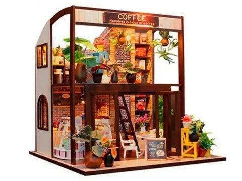 3D Румбокс DIY "Coffee House" + Пилозахисний купол M027Z 2917770351943 фото