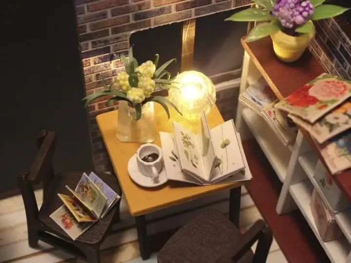 3D Румбокс DIY "Coffee House" + Пылезащитный купол M027Z 2917770351943 фото