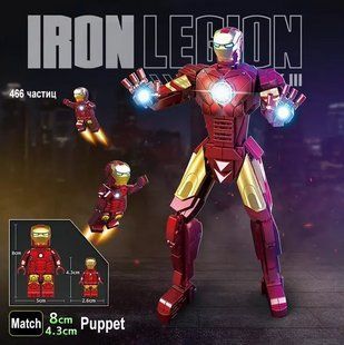 Конструктор Залізна людина Iron Legion Mark III, 466 деталь 2917770349476 фото