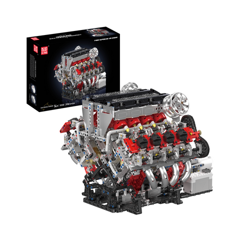 Конструктор Mould King 10130S Моторизований двигун суперкара F488 V8, 2936 деталей 2917770357006 фото