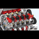 Конструктор Mould King F488 Motorized V8 &mdash; модель двигателя Ferrari 488 V8, 2936 деталей (10130S) 2917770357006 фото 4