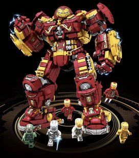 Конструктор Залізна людина Iron Man Hulkbuster (Халкбастер) Mark 44,1852 деталь 2917770349490 фото