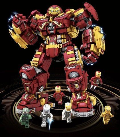 Конструктор Залізна людина Iron Man Hulkbuster (Халкбастер) Mark 44,1852 деталь 2917770349490 фото