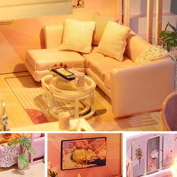 3D Румбокс DIY Розовая комната M028-B 2917770350335 фото