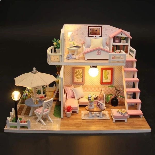 3D Румбокс DIY dollhouse &laquo;Розовый рай&raquo; + Пылезащитный купол M033Z 2917770351561 фото