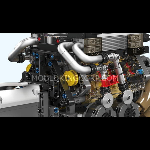 Конструктор Mould King BGT Motorised W16 Engine &mdash; модель двигателя гиперкара W16, 952 деталей (10131) 2917770357082 фото