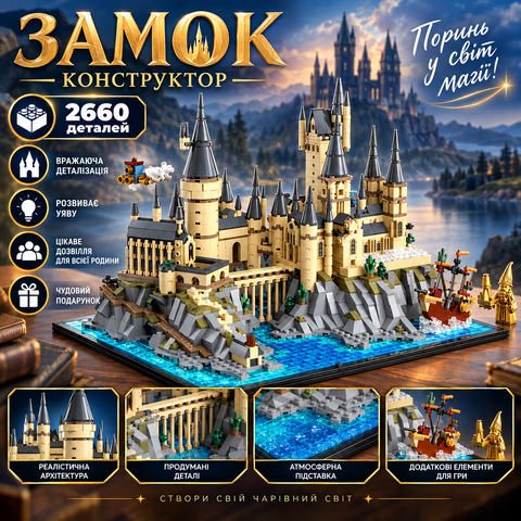 Конструктор Harry Potter Замок и территория Хогвартса, 2660 деталей 2994250336225 фото