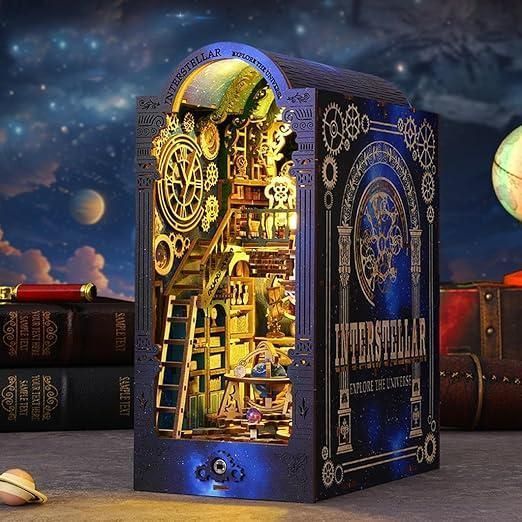 3D Румбокс бук нук DIY Interstellar Exploration Міжзоряні дослідження + Пилозахисний купол (JTSL-14-B) 2994250324819 фото
