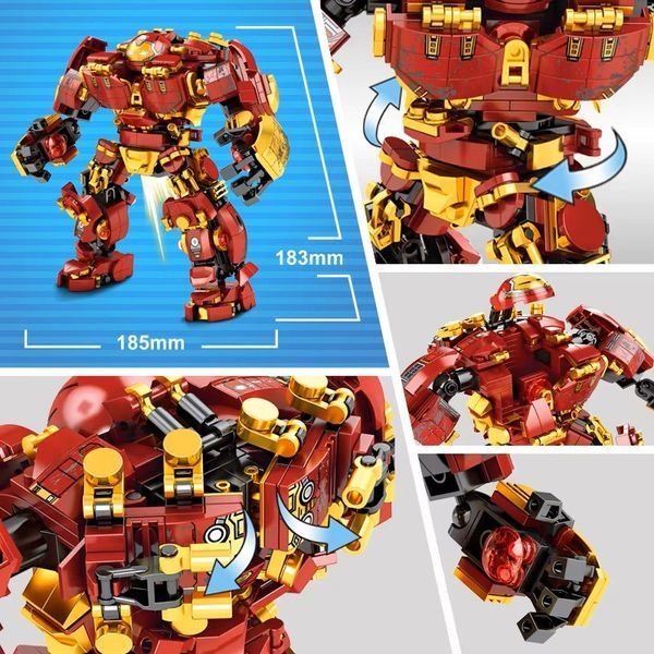 Конструктор Залізна людина Iron Man Hulkbuster (Халкбастер), 650 деталь 2917770349551 фото