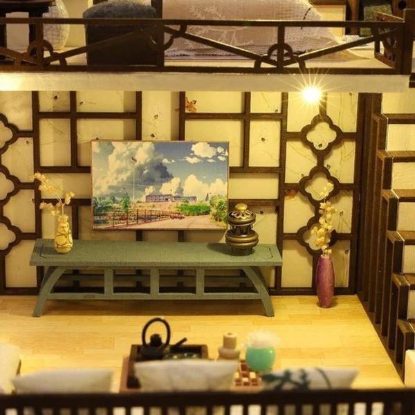 3D Румбокс DIY House Вілла Ясинджу в стилі лофт + Пилозахисний купол (M033-B) 2994250324857 фото