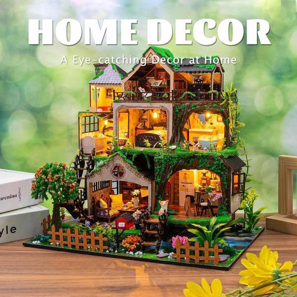 3D Румбокс DIY Fairy Tale Forest Сказочный лес + Пылезащитный купол L2501Z 2917770351646 фото