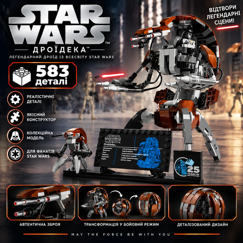 Конструктор Star Wars Дроїд-руйнівник, 583 деталей 2917770346734 фото