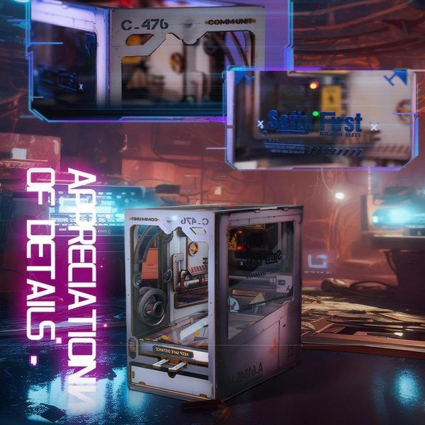 3D Румбокс бук нук DIY Книжний Кіберпанк + Пилозахисний купол SL-17 2994250325748 фото
