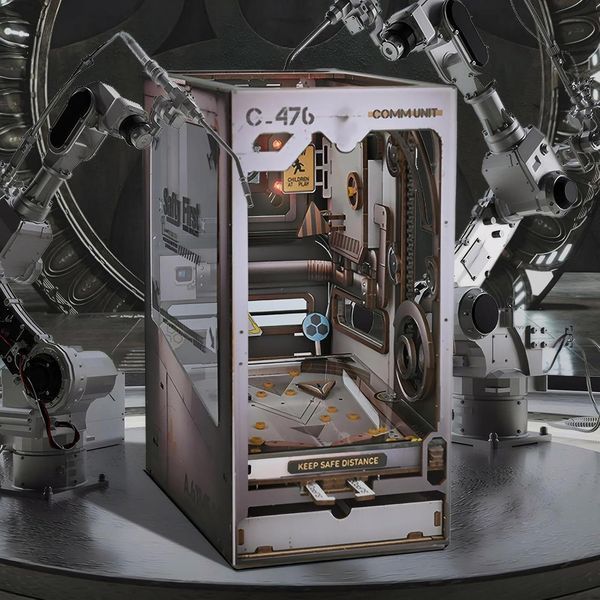 3D Румбокс бук нук DIY Книжний Кіберпанк + Пилозахисний купол SL-17 2994250325748 фото