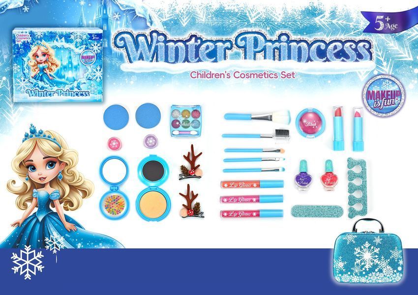 Набір дитячої косметики Winter Princess 24 предмети у валізі 2917770347137 фото