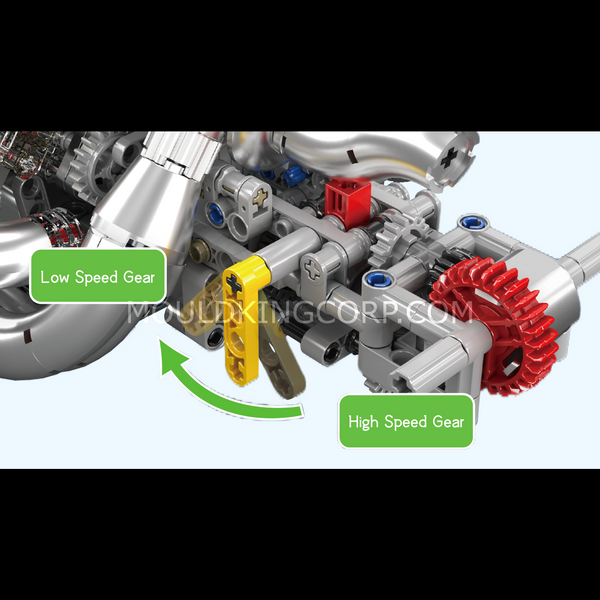Конструктор Mould King STR13 V6 Engine &mdash; модель гоночного двигателя STR13 V6, 980 деталей (10188) 2917770357303 фото