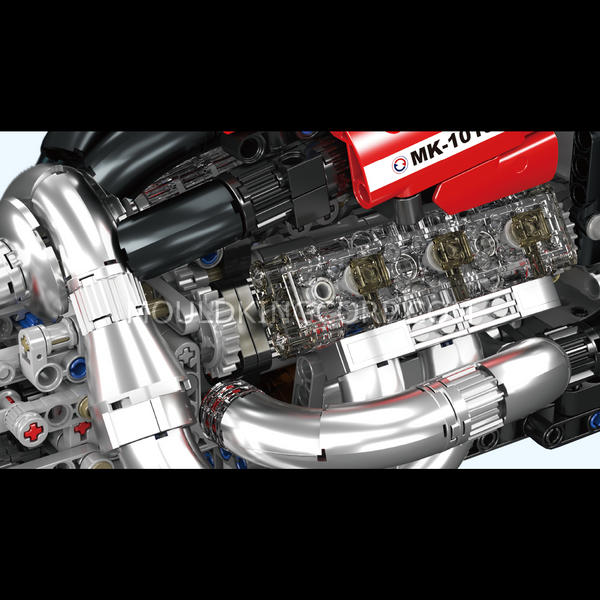 Конструктор Mould King STR13 V6 Engine &mdash; модель гоночного двигателя STR13 V6, 980 деталей (10188) 2917770357303 фото