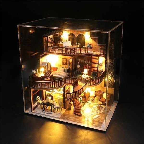 3D Румбокс DIY &laquo;Аntiquе House&raquo; + Пылезащитный купол M2132Z 2917770351707 фото
