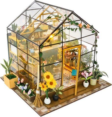 3D Румбокс DIY House &laquo;Солнечная оранжерея&raquo; + Пылезащитный купол (PC2306) 2917770351783 фото