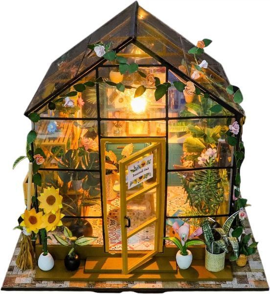 3D Румбокс DIY House &laquo;Солнечная оранжерея&raquo; + Пылезащитный купол (PC2306) 2917770351783 фото