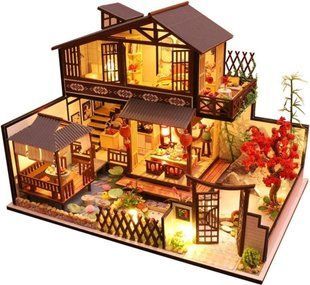3D Румбокс DIY House в японському стилі + Пилозахисний купол P002-B 2994250325380 фото