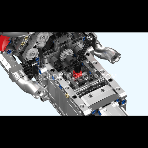 Конструктор Mould King M Power V8 Engine & Gearbox &mdash; модель двигателя BMW M Power V8 с коробкой передач, 1294 деталей (10203) 2917770357143 фото