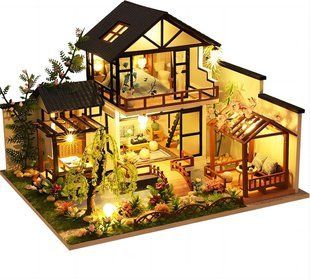 3D Румбокс DIY House Будинок у китайському стилі + Пилозахисний купол P010-B 2994250325489 фото