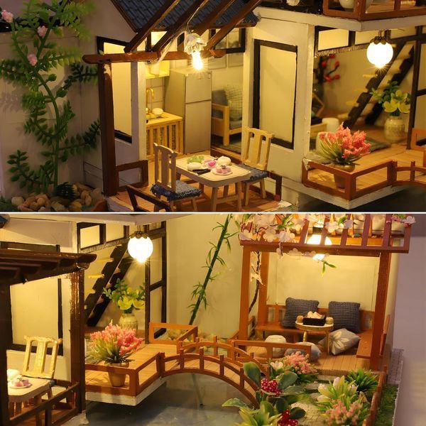 3D Румбокс DIY House Будинок у китайському стилі + Пилозахисний купол P010-B 2994250325489 фото
