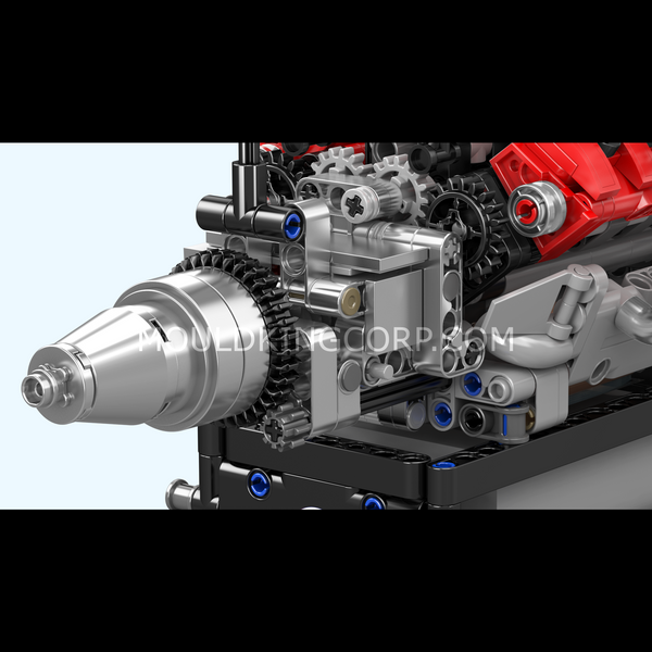 Конструктор Mould King Italian V8 Engine &mdash; модель итальянского спортивного двигателя V8, 750 деталей (10204) 2917770357341 фото