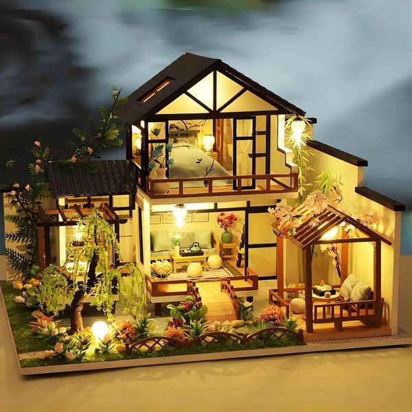 3D Румбокс DIY House Будинок у китайському стилі + Пилозахисний купол P010-B 2994250325489 фото