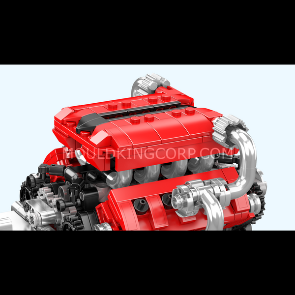 Конструктор Mould King Italian V8 Engine &mdash; модель итальянского спортивного двигателя V8, 750 деталей (10204) 2917770357341 фото