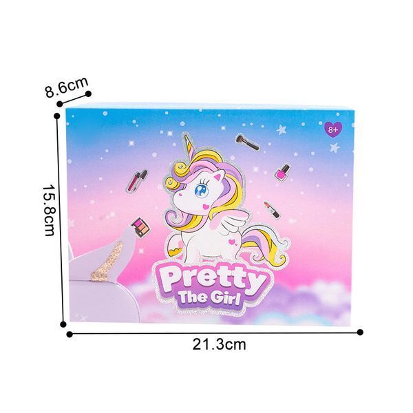 Набір дитячої косметики Princess Toy 25 предметів у валізі з сідіорогом фіолетовий 2917770347427 фото