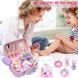 Набір дитячої косметики Princess Toy 25 предметів у валізі з сідіорогом фіолетовий 2917770347427 фото 6